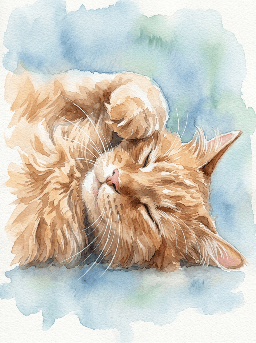 Watercolour pet portrait