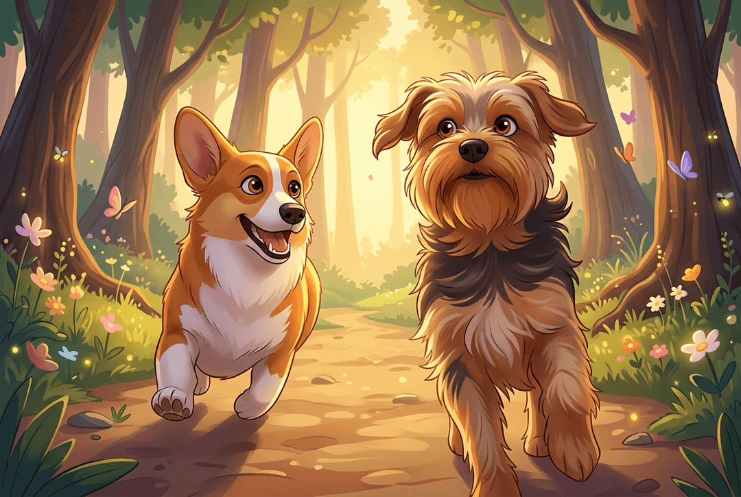 Cartoon pet portrait